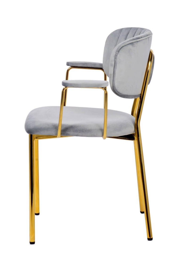 Set van 2 eetkamerstoelen Giselle velvet