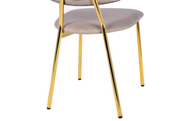 Set van 2 eetkamerstoelen Giselle velvet