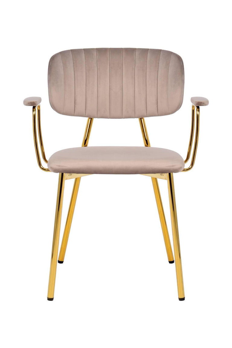 Set van 2 eetkamerstoelen Giselle velvet