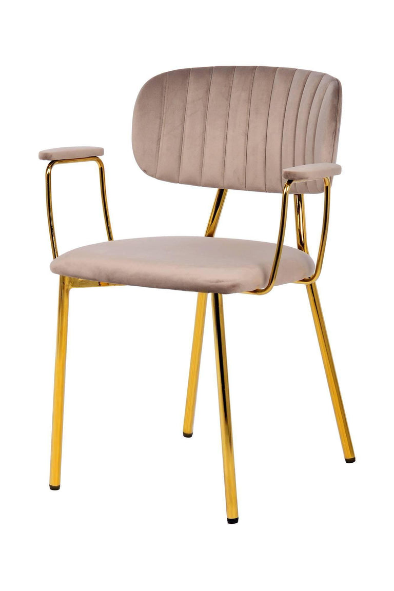 Set van 2 eetkamerstoelen Giselle velvet