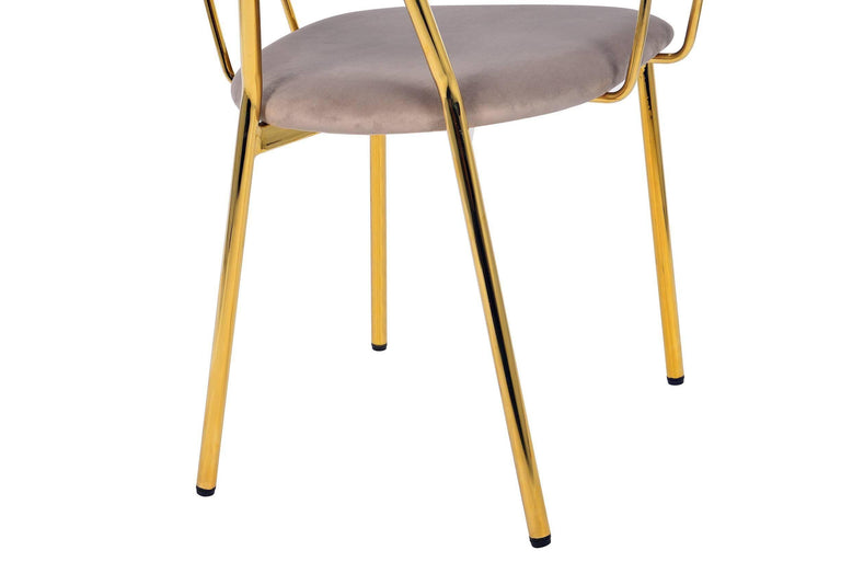 Set van 2 eetkamerstoelen Giselle velvet