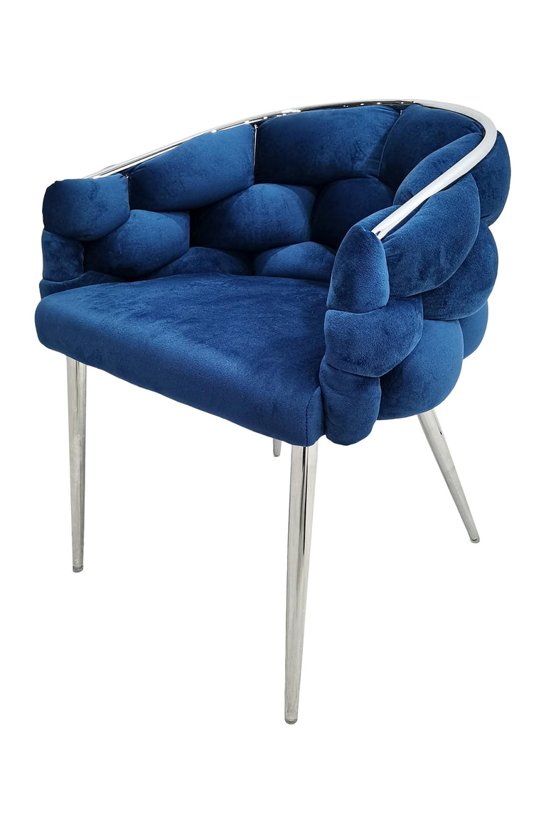 Set van 2 eetkamerstoelen Grace velvet