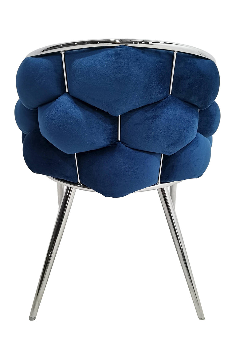 Set van 2 eetkamerstoelen Grace velvet