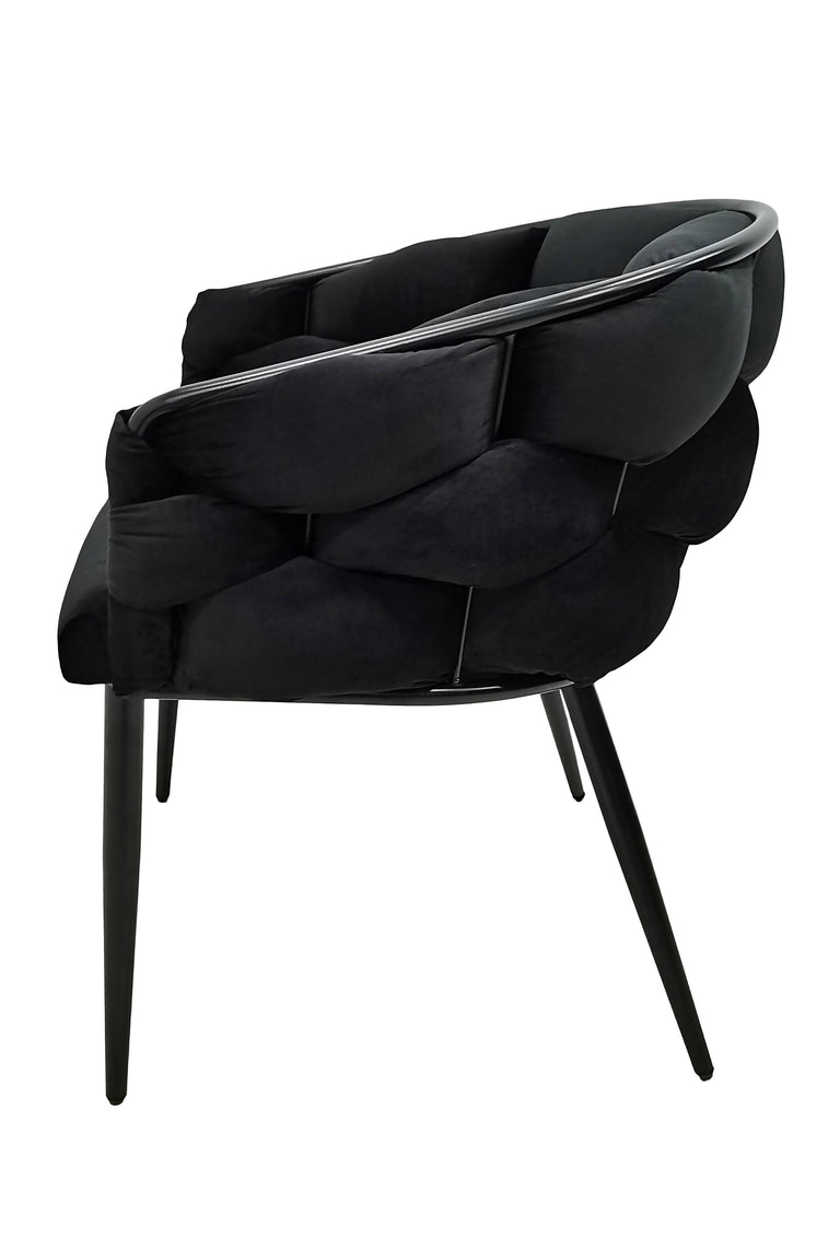 Set van 2 eetkamerstoelen Grace velvet