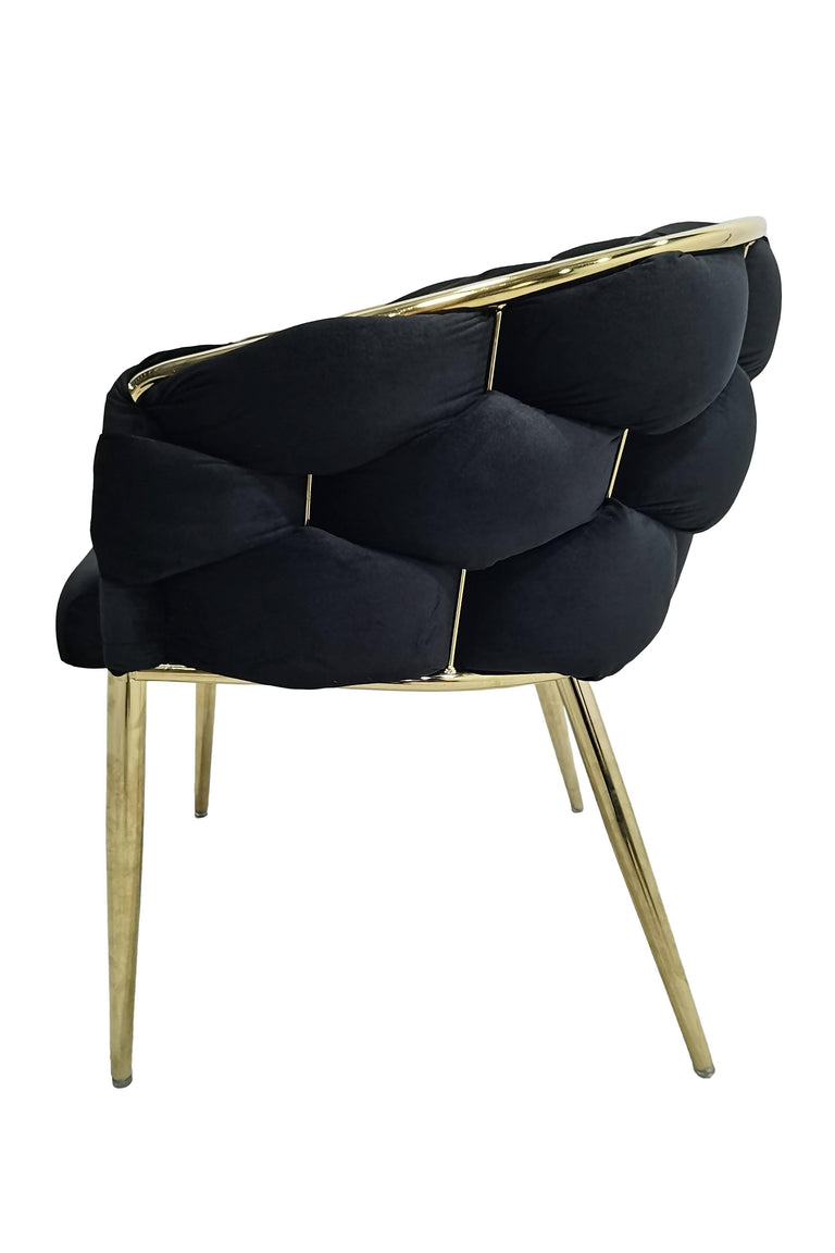 Set van 2 eetkamerstoelen Grace velvet