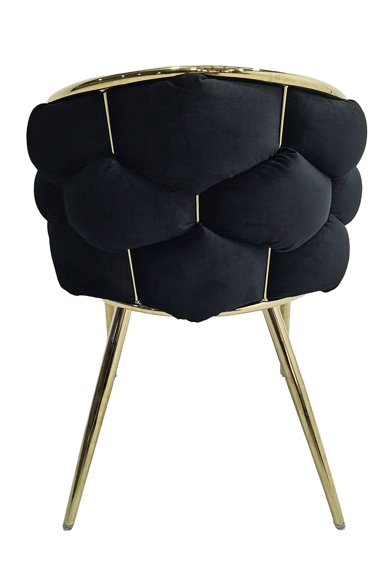 Set van 2 eetkamerstoelen Grace velvet