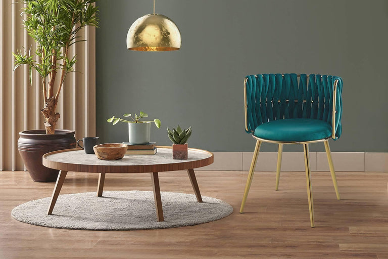 Set van 2 eetkamerstoelen Melly velvet