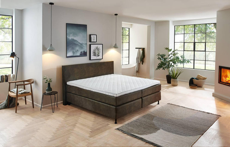 Boxspring Loft Glasgow inclusief dekbed 180 x 200 cm