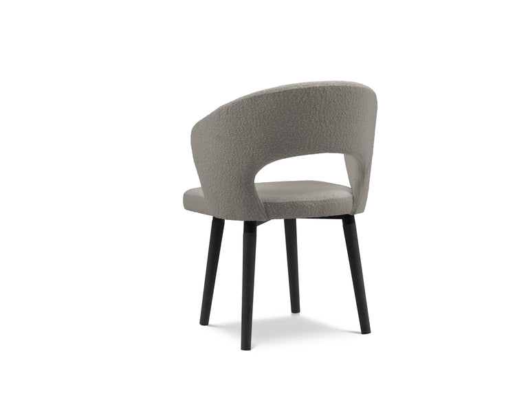 Set van 2 eetkamerstoelen Eslin bouclé